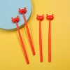 Korean stationery ZF2229 Cute crab silicone gel pen Cartoon cute pet Little crab Swing quick-drying pen Specification image